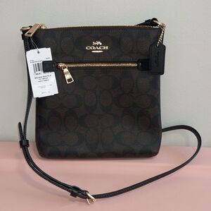 Coach Black and Brown Crossbody Bag